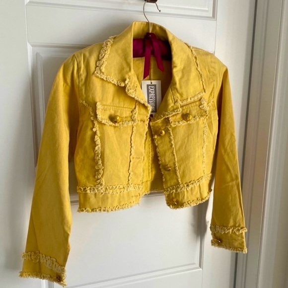 Denim Crop Top Jacket - Picture 5 of 6